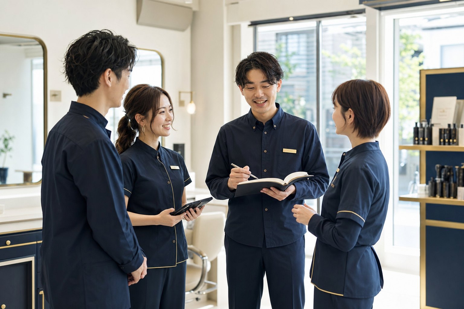 複数スタッフのサロンチーム